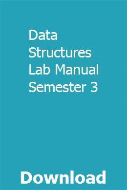 Data structures lab manual semester 3. - Kustom signals pro laser iii manual.