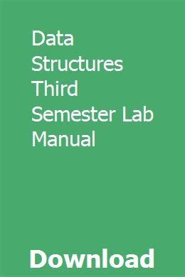 Data structures third semester lab manual. - Cummins qsb 5 9 manuale di servizio del motore.
