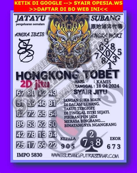 Data togel taiwan 2018 sahabat4d. Www syair togel hongkong.