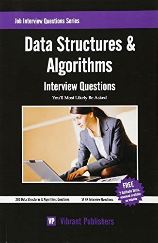 Full Download Data Structures  Algorithms Interview Questions Youll Most Likely Be Asked By Vibrant Publishers