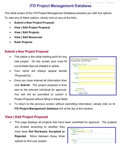 Database Template 9+ Free Word, PDF Documents Download