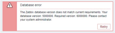 Database error zabbix appliance. 4 on Oracle Linux 8 following the instructions: I...