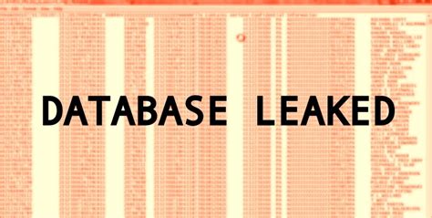 Database leak. Things To Know About Database leak. 
