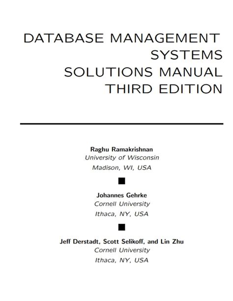 Database management systems solutions manual third edition. - Canon imageprograf ipf750 manuale di servizio.
