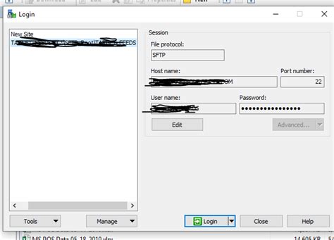 Databases Unable to connect to FTP server using "FTP Connection