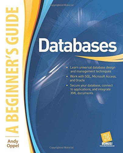 Read Online Databases A Beginners Guide By Andy Oppel
