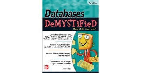Full Download Databases Demystified By Andy Oppel