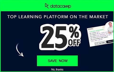 Datacamp coupon code reddit.  Verified Today.  Hi all, has anyone completed DataCamp's Da...