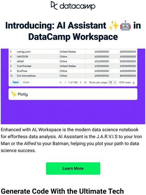 Datacamp offers.  Understand which AI assistant fits your workflow&mdash;from coding to research to...