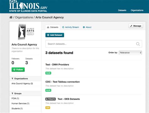 Datasets - data.illinois.gov