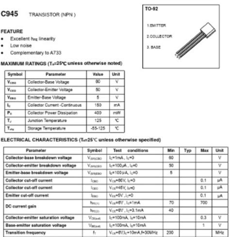 Datasheet Persamaan Transistor