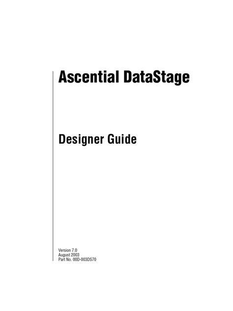 Datastage Guide Designer