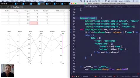 Datatable dash.  I have a dash dashboard I built.  This component was written from scratc...
