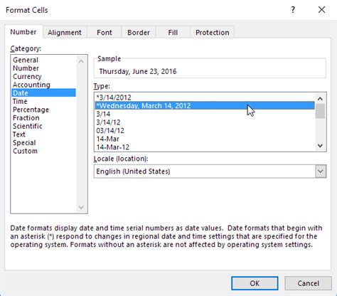 Date and Time Formats in Excel (In Easy Steps) - Excel Easy