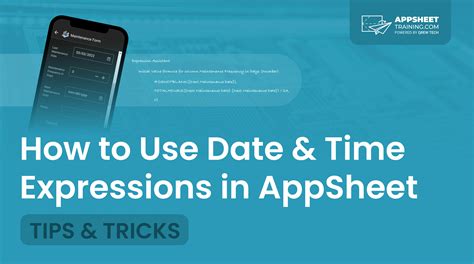 Date and time expressions - AppSheet Help (2025)