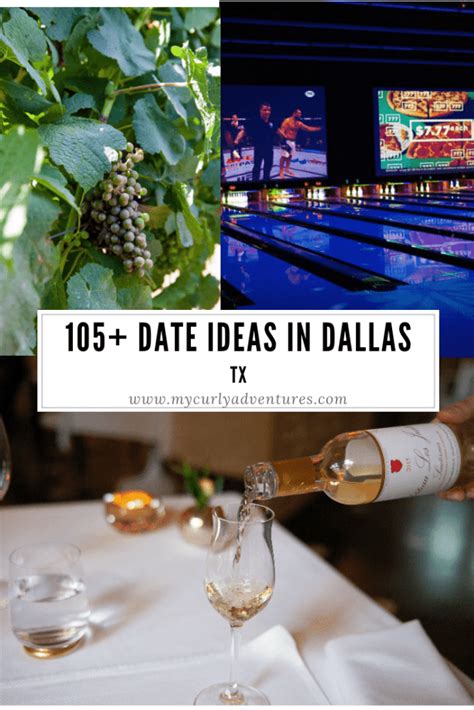 Date night ideas dallas. A timeless Dallas classic: The Grape. 2808 Greenville Ave. (Lower Greenville) The Grape has been a Dallas legend — and a first choice for date nights — for 45 years. The restaurant is still ... 