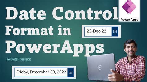 Date picker control Format PowerApps Power Platform for Beginners