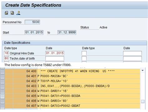 Date specifications IT0041 SAP Community