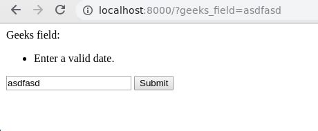 DateField - Django Forms - GeeksforGeeks