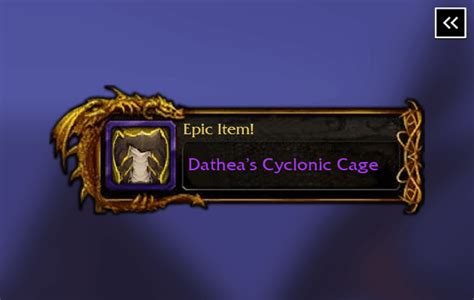Dathea's Cyclonic Cage is a World of Warcraft (Dragonflight 10.0.7) plate armor item equipable on a Chest slot. Usable by Death Knight, Paladin, and Warrior classes.. 