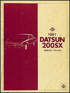 Datsun 200sx service manual 1981 models s110 series. - Vasijas pintadas mayas en contexto arqueológico.