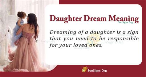 Daughter Dream Interpretation - Daughter Dream Meaning