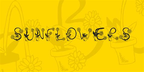 Daughter Sunflower Font - 1001 Free Fonts