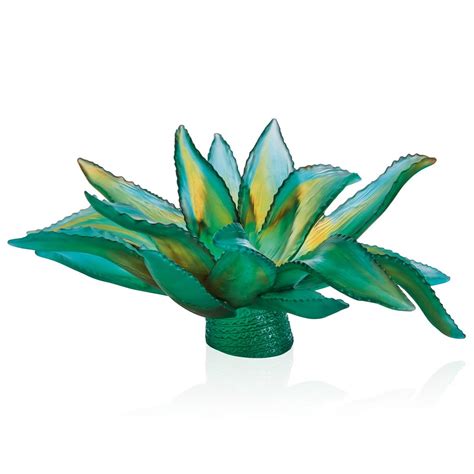 Daum Jardin de Cactus bowl, green, l 63 cm Artedona.com