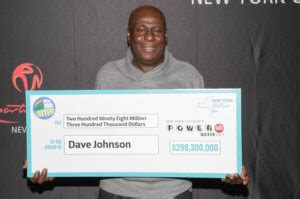 Dave johnson powerball lottery. January 25, 2019 / 6:01 PM EST / CBS New York. NEW YORK (CBSNewYork) – Meet 56-year-old David Johnson, the happiest man in Brooklyn whose $298.3 million Powerball … 