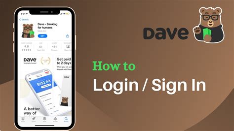 Dave online login. To get started, tap one of the links below to download the latest version of the Dave app. iOS: Download on the App Store Android: Get it on Google Play. Joining Dave 1. Open the app and tap Join Dave 2. Create a sign-in ID using your email address and creating a strong password 3. 