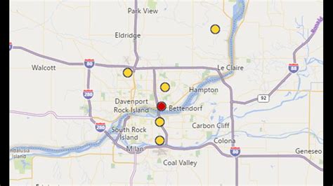 DAVENPORT, Iowa (KWQC) - Nearly 1,000 customers were without power Friday night, according to MidAmerican Energy Company. Crews worked to restore power, and around 9 p.m., 573 customers were .... 
