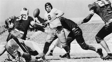 In 1938, O'Brien, who was a star quarterback for TCU, became th