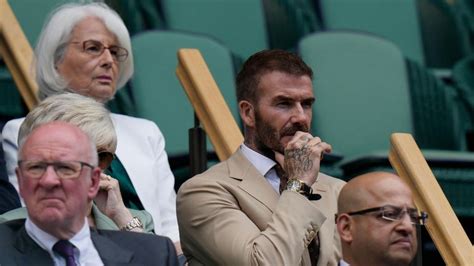 David Beckham sits in Royal Box at Wimbledon a day after Princess Kate made an appearance