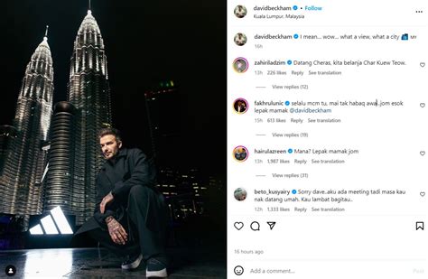David Bennet Instagram Kuala Lumpur