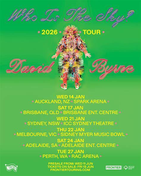 David Byrne Tour 2026