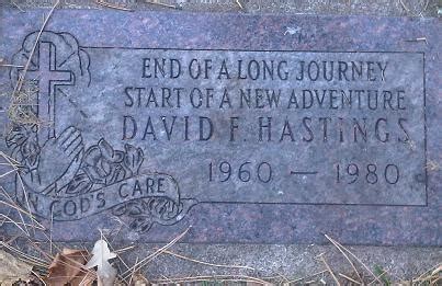 David Francis Hastings (1960-1980) - Find a Grave Memorial