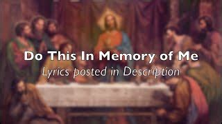 David Haas - Do This In Memory of Me Lyrics