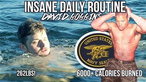 David goggins calories per day. So goggins nearly até nothing all day. So if you want to go a little easier I’d recommend 1500 kcal per day of eating (that should give you a deficit of around 500 kcal per day just by eating. This is calculated pretty much without movement. And then you can burn of like goggins did in the gym, depending how much time you have. 