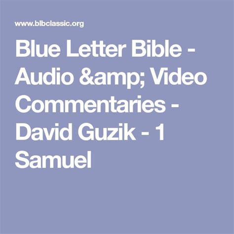 Welcome to David Guzik’s Bible Commentary. In my many years of teaching verse-by-verse through the Bible, I came to prepare my teaching notes in a certain way. Through a series of unexpected events I found that what I prepared for myself as teaching notes was helpful to some others as Bible commentary.. 