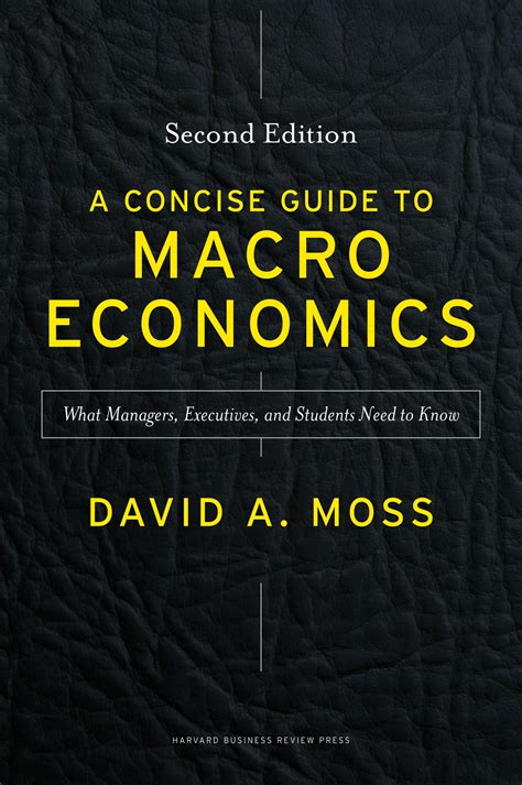 David moss a concise guide to macroeconomics. - Manuale del generatore honda ext 12d.