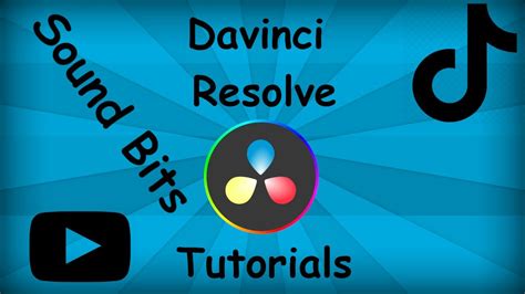 Davinci Resolve 17 Tiktok Tutorial Adding Audio/Sound bits YouTube