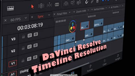 Davinci Resolve Resolution for tiktok