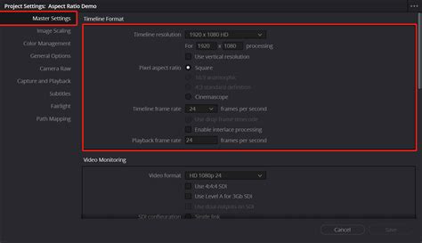 Davinci Resolve Resolution process