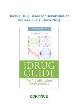 Davis s drug guide for rehabilitation professionals davisplus. - Chevrolet matiz descarga manual de propietarios.