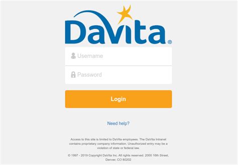 DaVita Village Login Service. Username. Password. Login. STOP! If you are currently working virtually, click this link, then login for instructions on resetting your password. ... ACCESS TO THE DAVITA INTRANET IS LIMITED TO AUTHORIZED DAVITA TEAMMATES ONLY. BY LOGGING ON, YOU AFFIRM: --You will abide by all Teammate Policies, including, if .... 