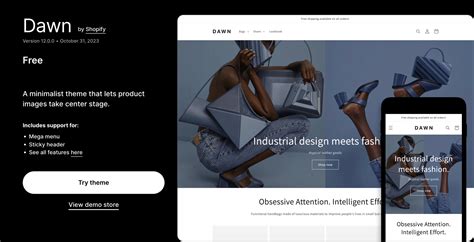 Dawn theme code.  This flexible theme works for all types of stores, big or small.  M...