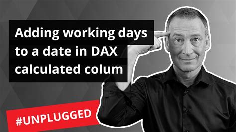 Dax add working days to date.  Alberto explores the options using DAX Studio and ...