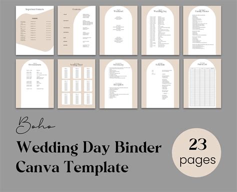 Day Of Wedding Binder