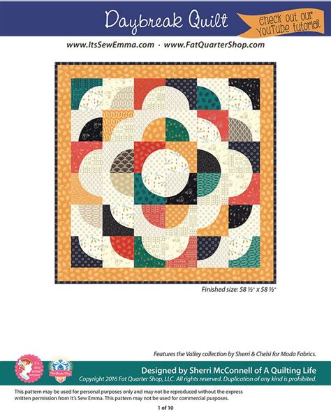 Daybreak PDF Pattern Circle quilt patterns, Geometric quilt, Pattern