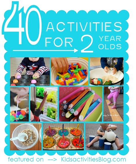 Daycare for 2 year olds. This post shares close to 40 easy, hands-on, learning activities for keeping 2-3 year olds busy learning & playing! These activities include sensory play, fine motor & gross motor skill building, color sorting, shape recognition, problem-solving skills, & early numeracy & literacy ac 